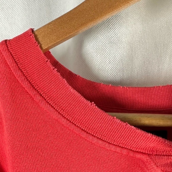 Hudson Cut Sleeve Pullover Grunge Distressed Sweatshirt Size Small - Picture 14 of 15